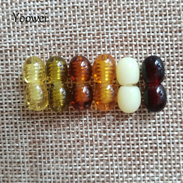 Yellow Amber Thread Clasps-ToShay.org