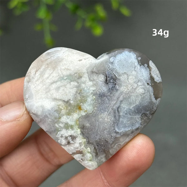 Black Cherry Agate Heart-ToShay.org