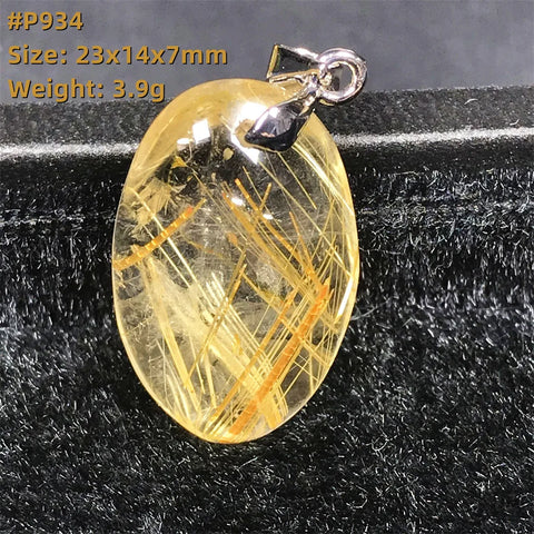 Gold Rutilated Quartz Pendant-ToShay.org
