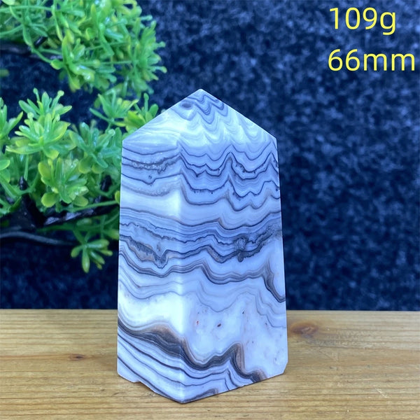 Blue Striped Agate Tower-ToShay.org
