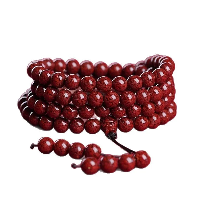 Red Cinnabar Prayer Beads-ToShay.org