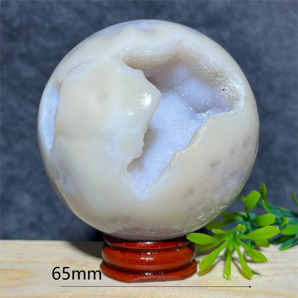 Blue Druzy Agate Ball-ToShay.org