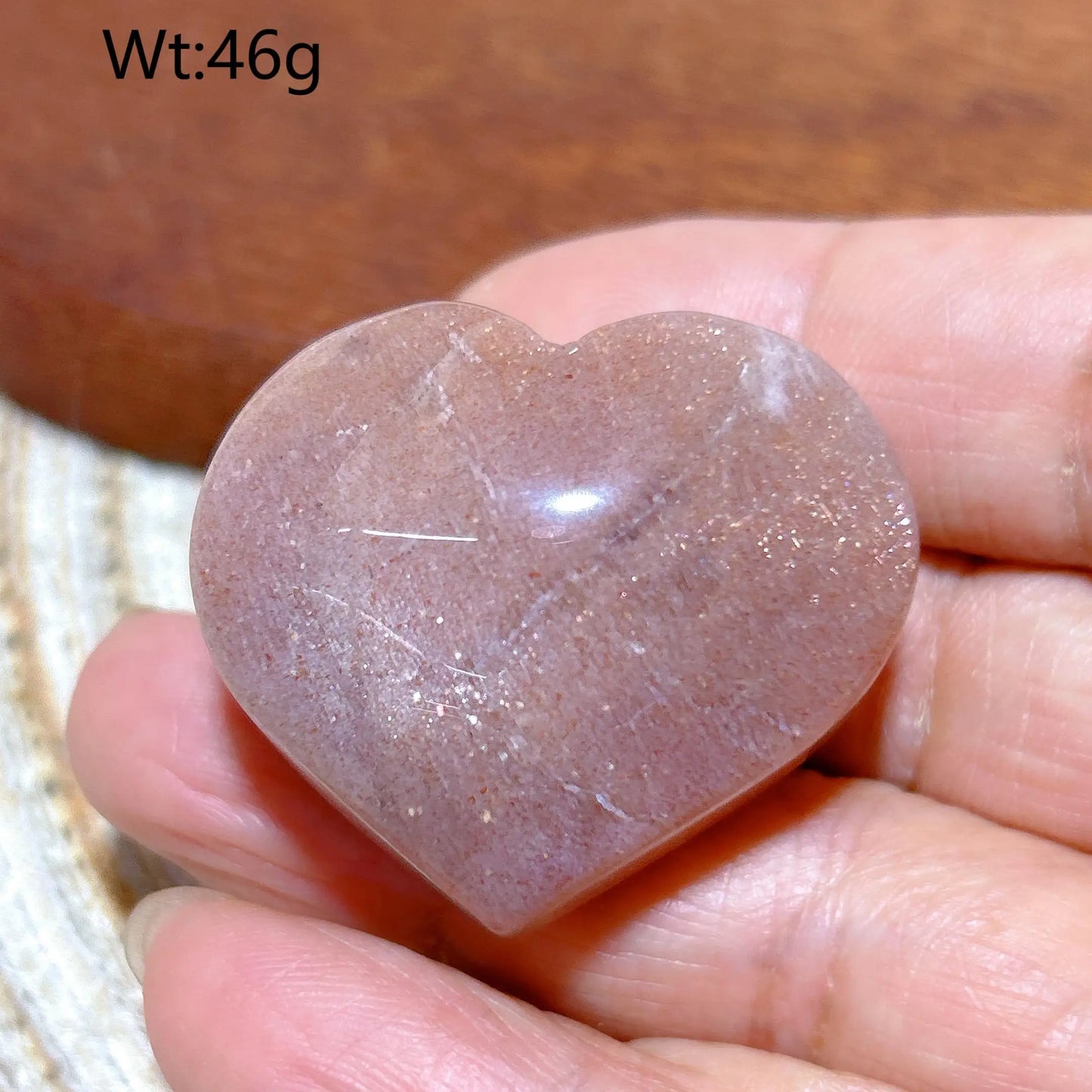 Orange Sunstone Heart-ToShay.org