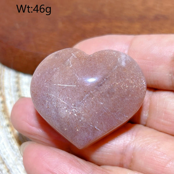 Orange Peach Moonstone Heart-ToShay.org