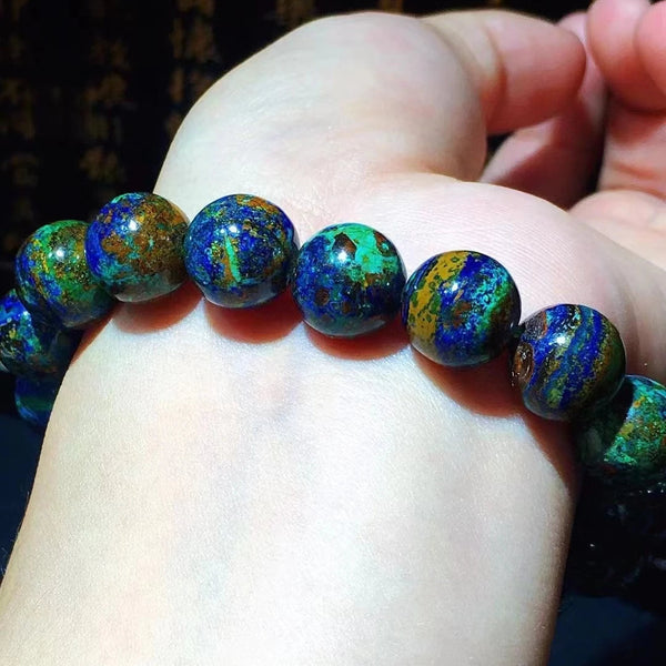 Blue Green Malachite Bracelet-ToShay.org