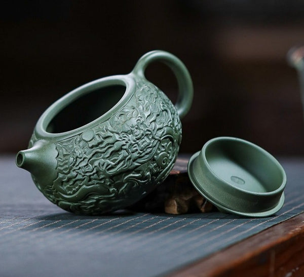 Green Mud Dragon Tea Pot-ToShay.org