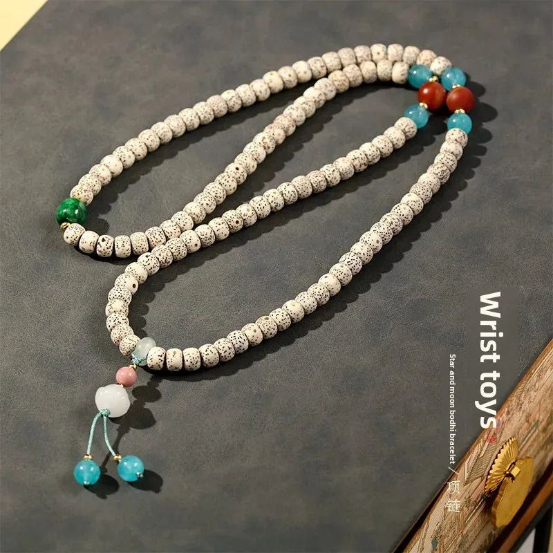 White Star Moon Padauk Beads-ToShay.org