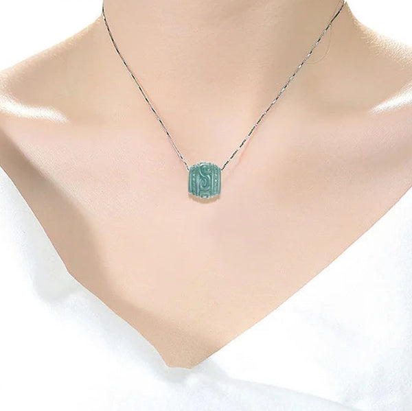 Blue Jadeite LuLuTong Pendant-ToShay.org