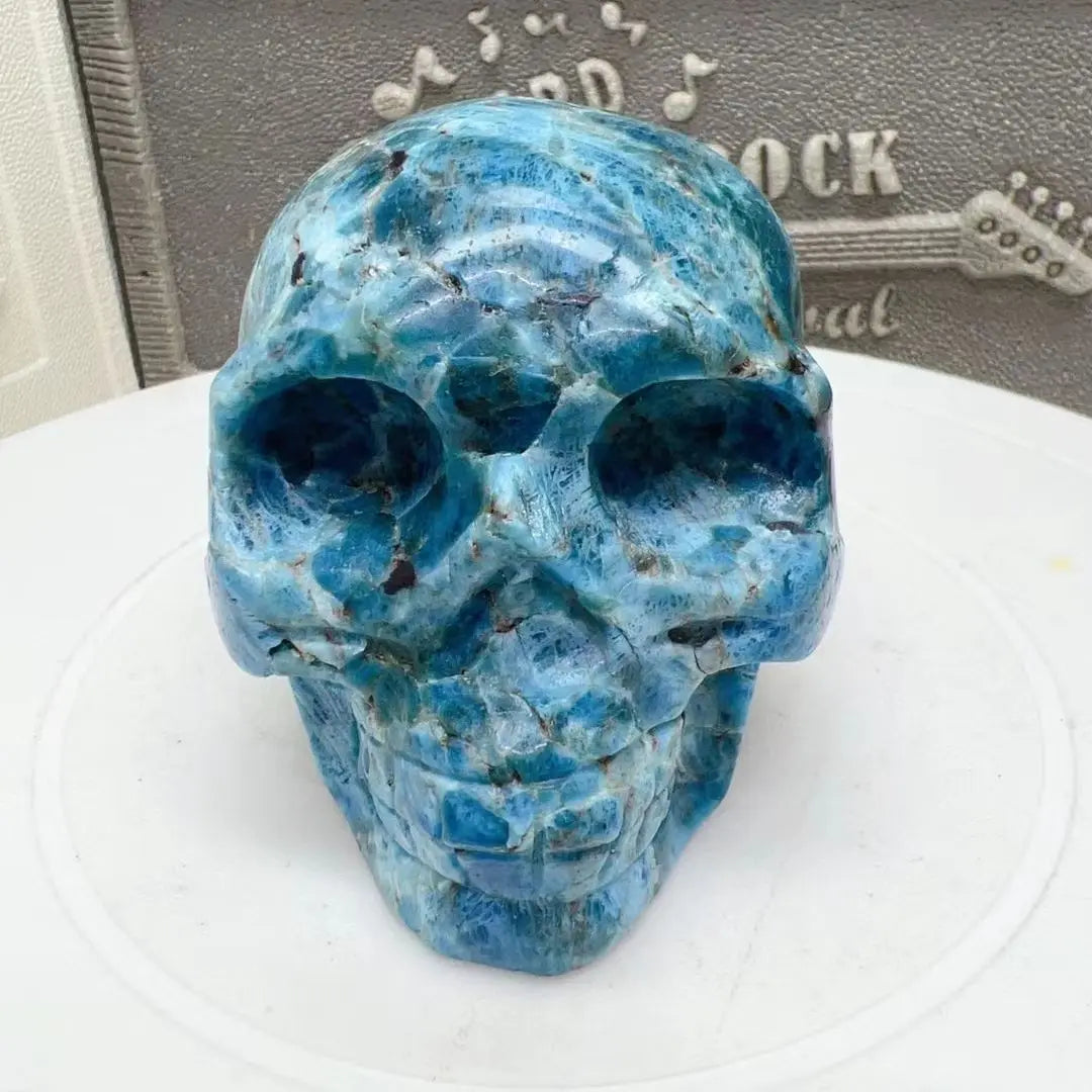 Blue Apatite Skull-ToShay.org
