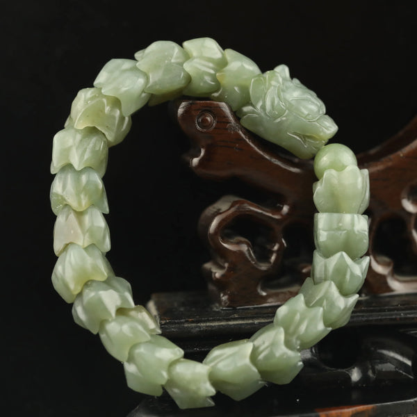 Green Jade Dragon Bracelet-ToShay.org