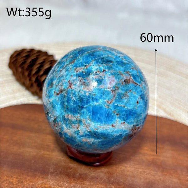Blue Apatite Ball-ToShay.org