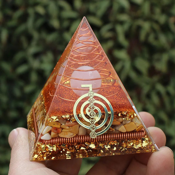 Energy Orgonite Pink Pyramid-ToShay.org