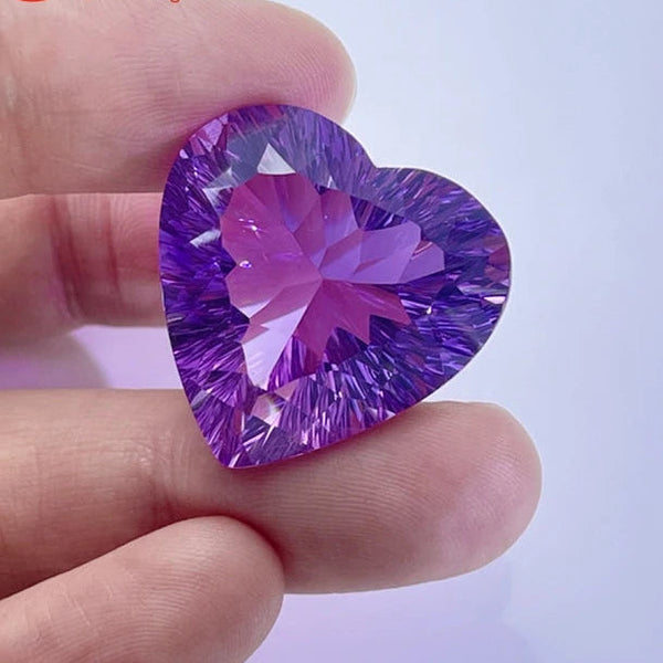 Purple Amethyst Heart-ToShay.org