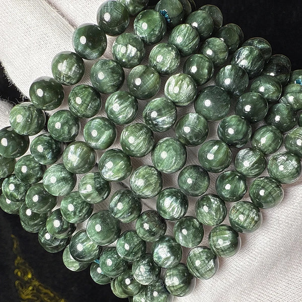 Green Feathers Seraphinite Bracelet-ToShay.org