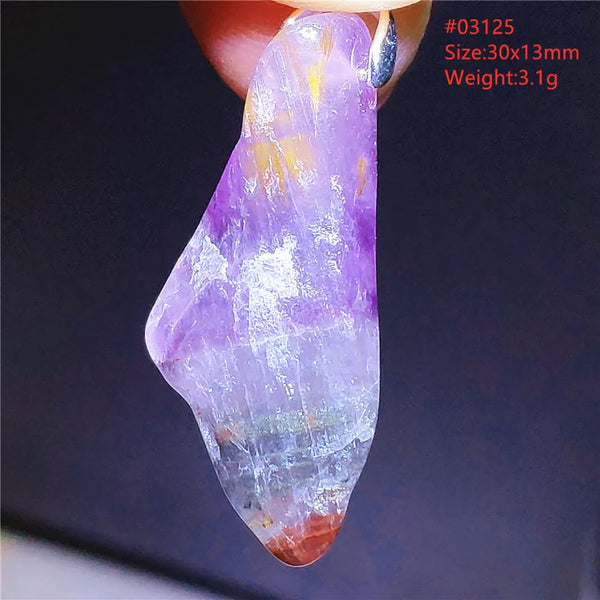 Purple Cacoxenite Auralite Pendant-ToShay.org