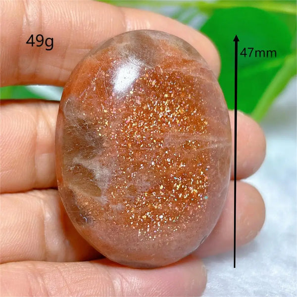 Gold Sunstone Palm Stone-ToShay.org