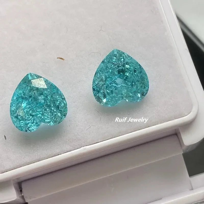 Blue Paraiba Crushed Ice Pendant-ToShay.org