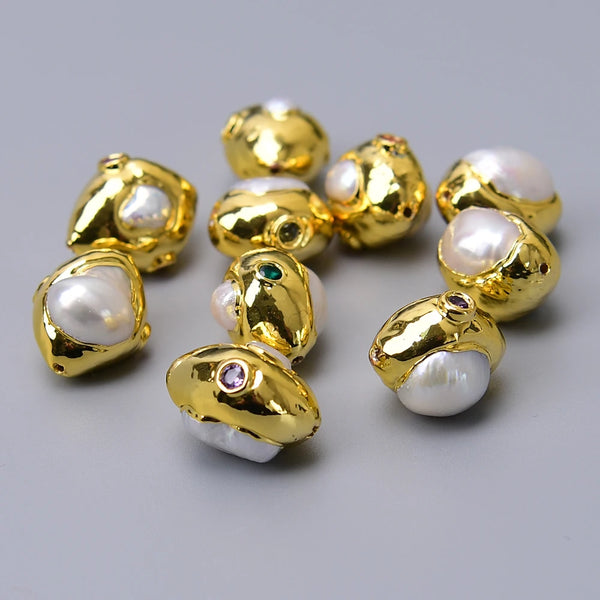 White Pearl Pave Beads-ToShay.org