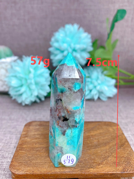 Blue Amazonite Point-ToShay.org