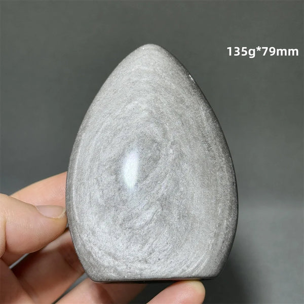 Silver Obsidian Torch-ToShay.org