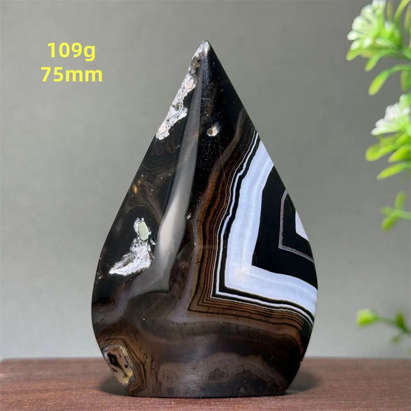 Black Striped Agate Torch-ToShay.org
