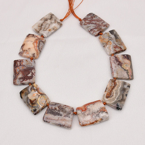 Orange Crazy Agate Beads-ToShay.org