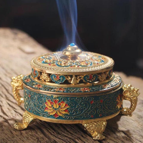 Tibetan Coil Incense Holder-ToShay.org