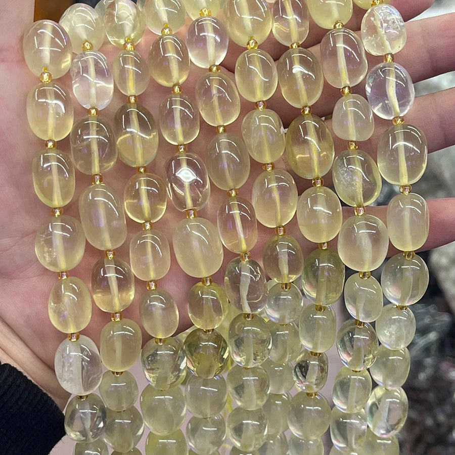Yellow Lemon Crystal Beads-ToShay.org