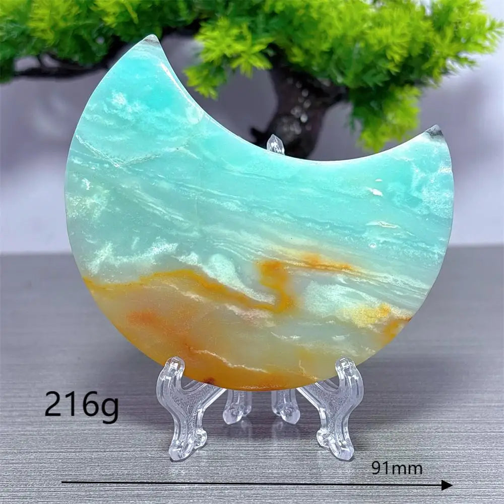Blue Calcite Moon-ToShay.org