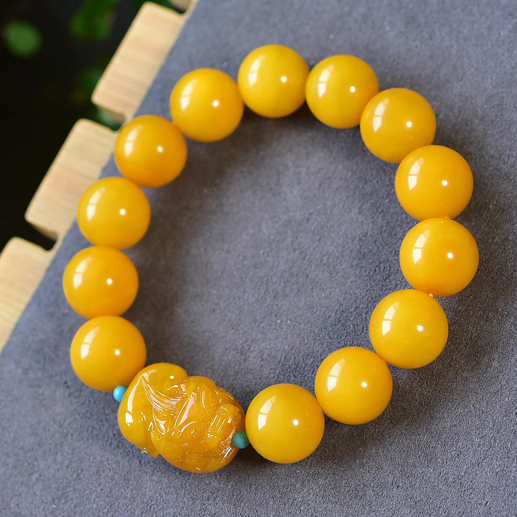 Orange Amber Bracelet-ToShay.org