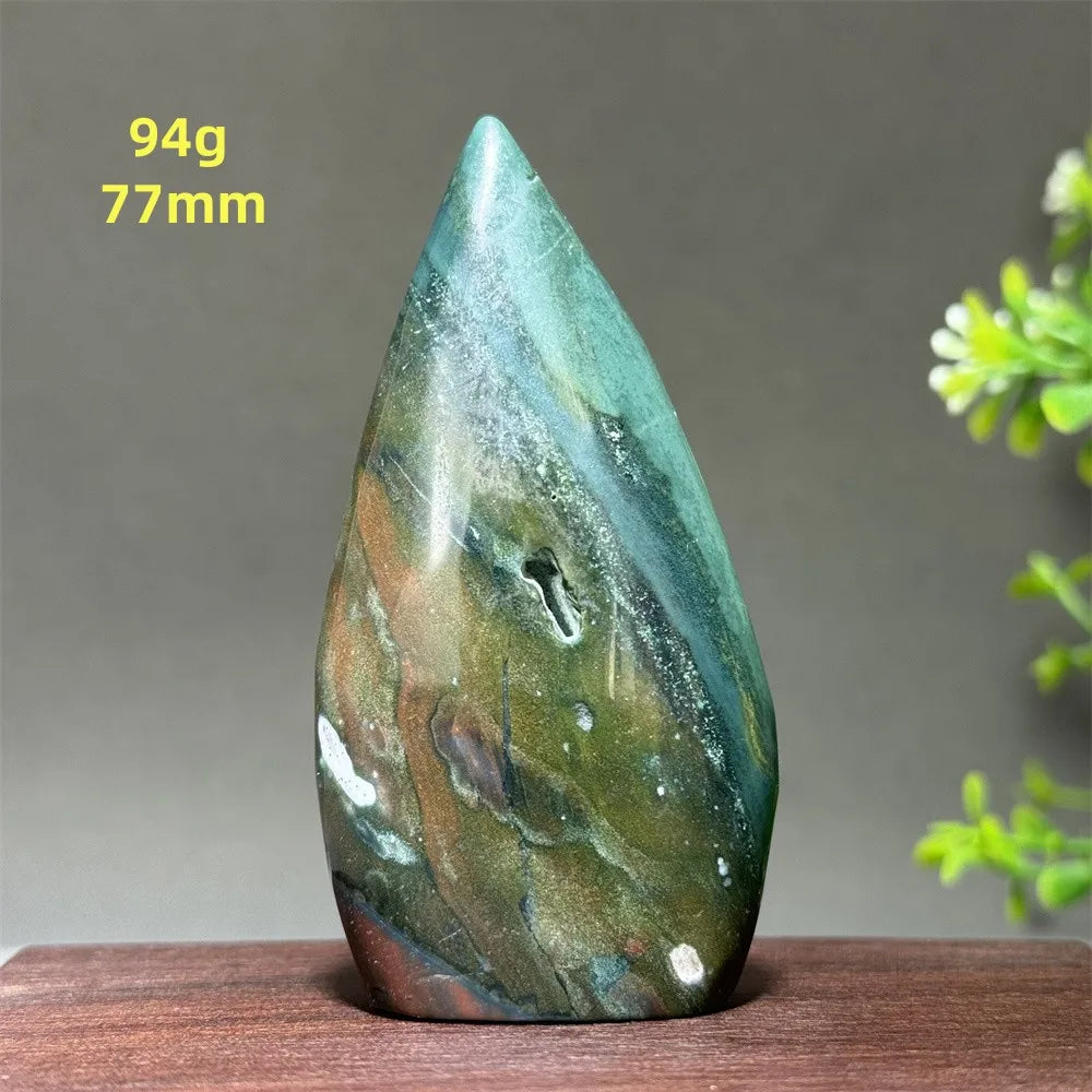 Green Marine Jasper Flame-ToShay.org