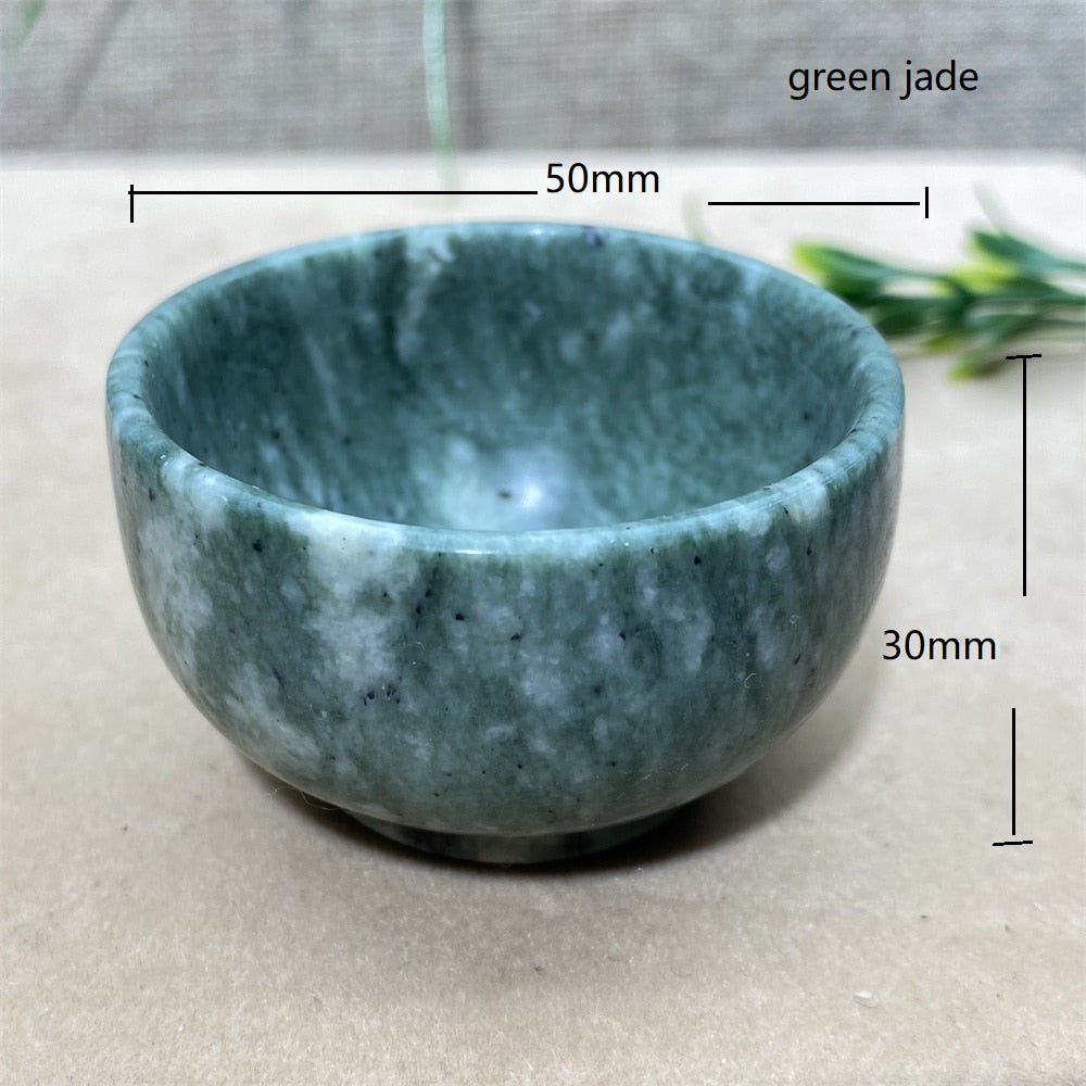 Green Jade Stone Bowls-ToShay.org