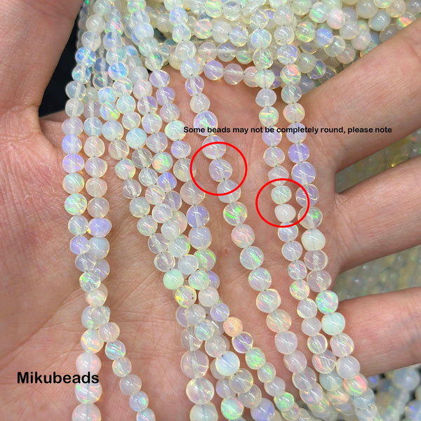 White Opal Stone Beads-ToShay.org
