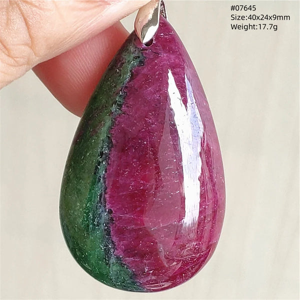 Red Ruby Zoisite Pendant-ToShay.org