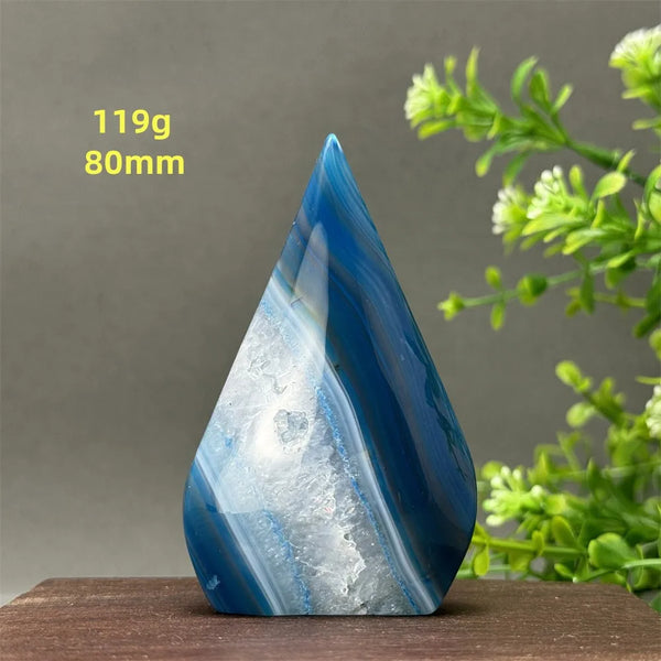 Blue Agate Torch-ToShay.org