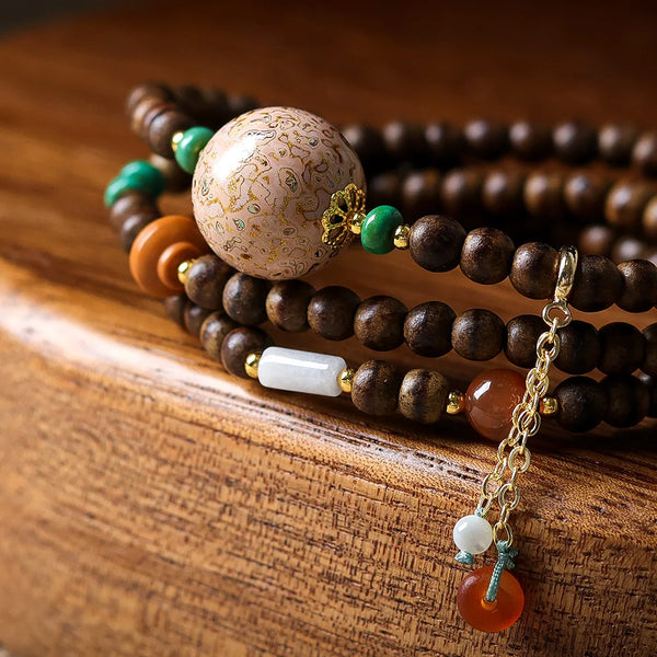 Brown Butter Agarwood Bracelet-ToShay.org