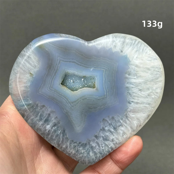 Blue Agate Geode Heart-ToShay.org