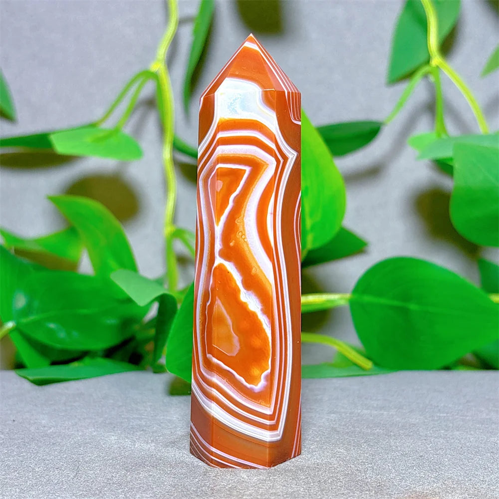 Orange Carnelian Quartz Tower-ToShay.org