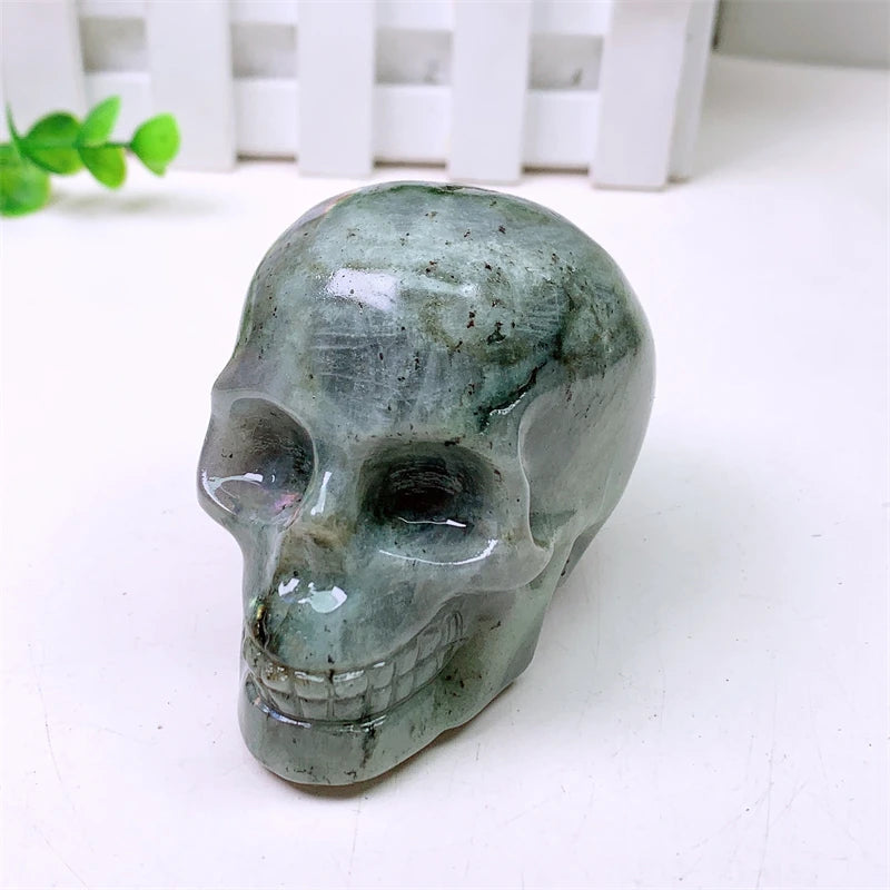 Grey Labradorite Skull-ToShay.org
