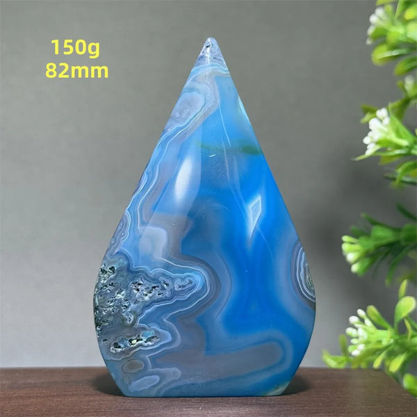 Blue Agate Torch-ToShay.org