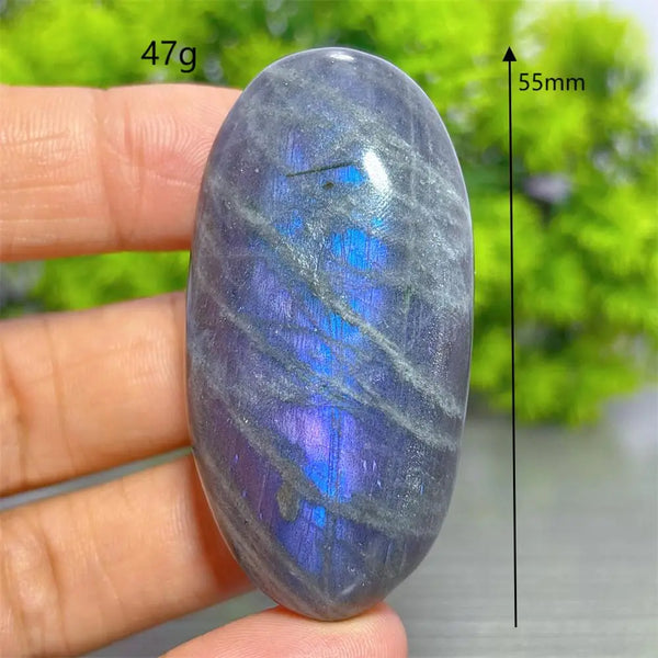 Purple Labradorite Palm Stone-ToShay.org