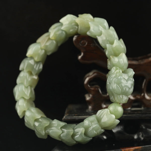 Green Jade Dragon Bracelet-ToShay.org