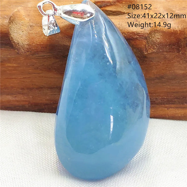 Blue Aquamarine Pendant-ToShay.org