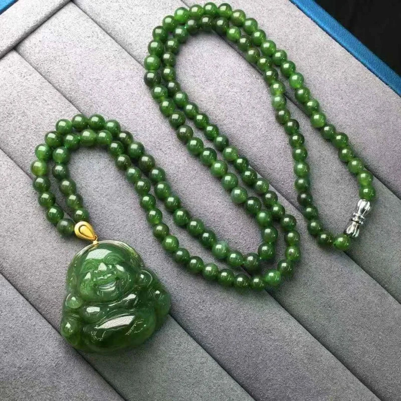Green Jade Buddha Pendant-ToShay.org