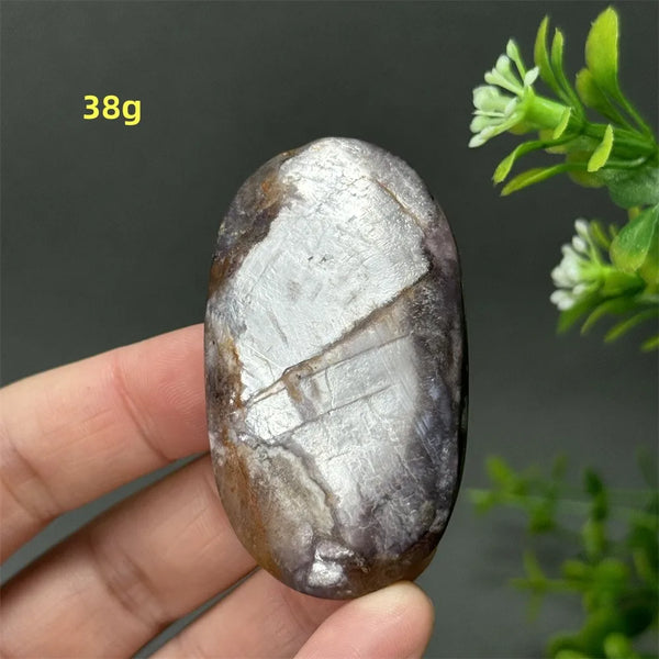 Purple Lepidolite Palm Stone-ToShay.org