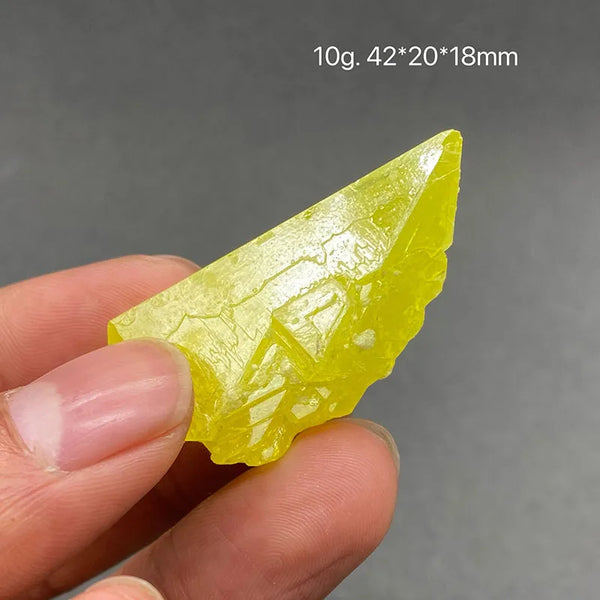 Yellow Sulfur Mineral Crystal-ToShay.org