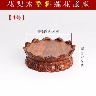 Wood Lotus Pedestal-ToShay.org