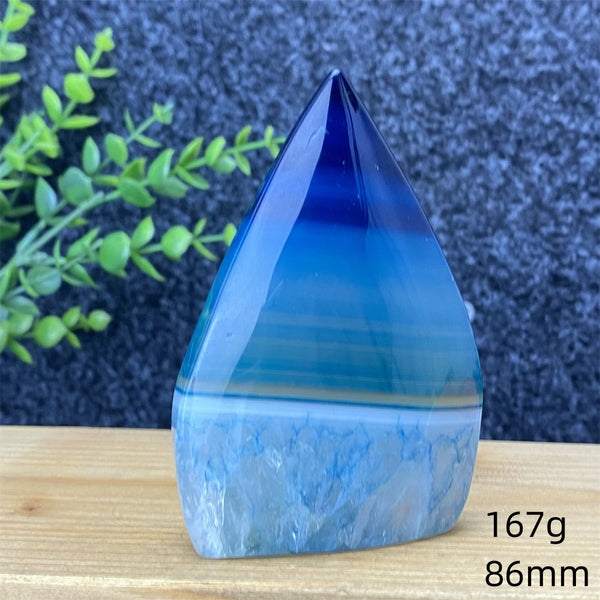Blue Lace Agate Torch-ToShay.org