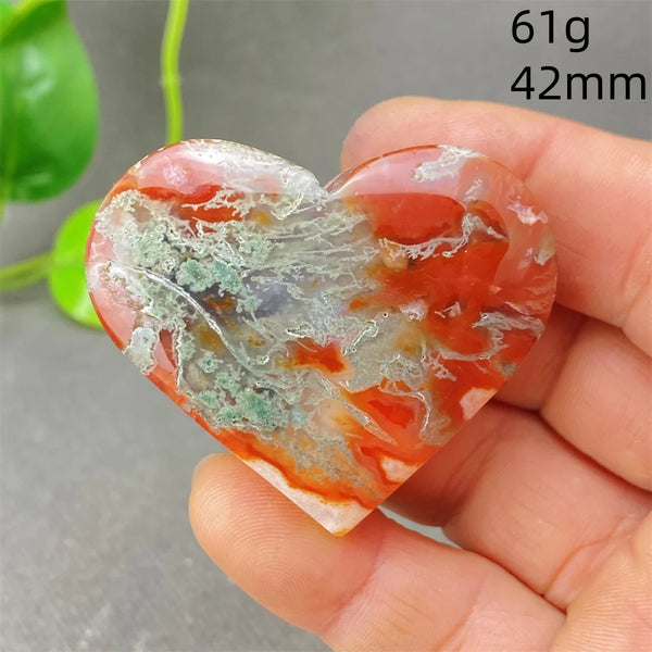 Green Aquatic Agate Heart-ToShay.org