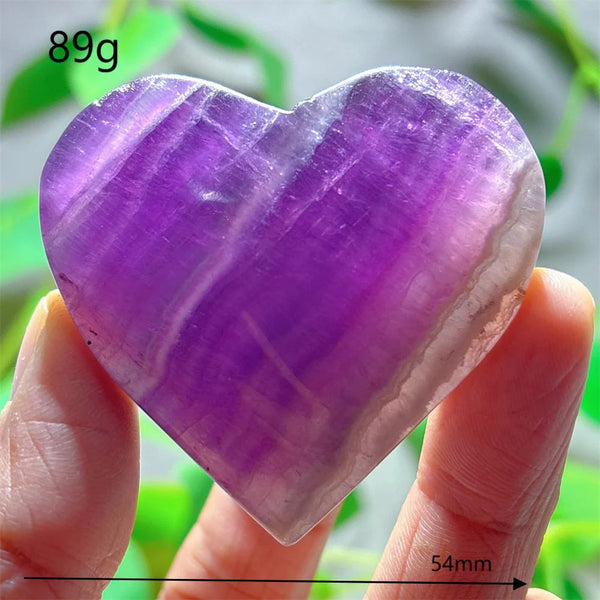 Rainbow Fluorite Heart-ToShay.org
